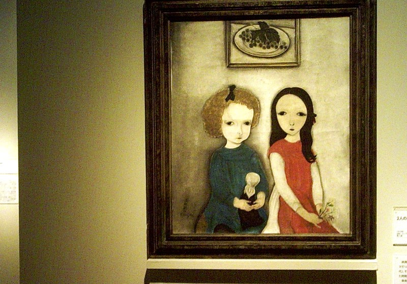 レオナ―ル・フジタ：2人の少女と人形（1916年）